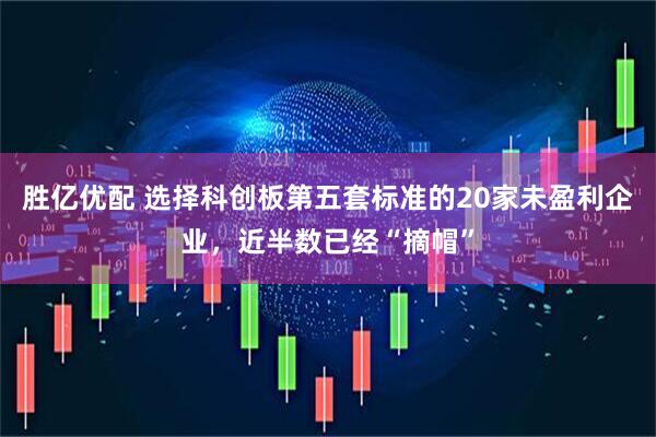胜亿优配 选择科创板第五套标准的20家未盈利企业，近半数已经“摘帽”